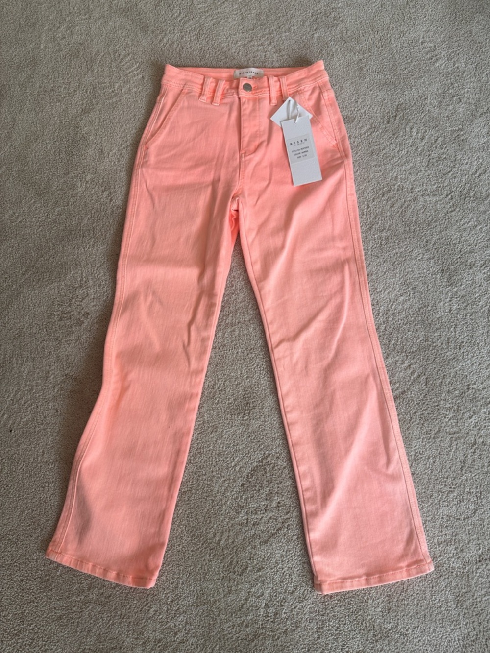 NWT Risen Women's High-Rise Pink Straight Jeans
